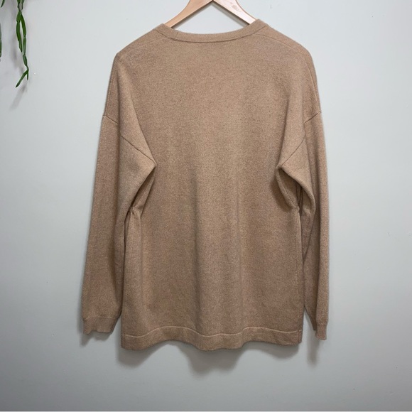 Bruno Magli Tie Front Cashmere Cardigan Large - Picture 4 of 10